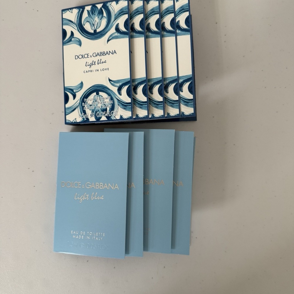 5-PC Dolce & Gabbana Light Blue Capri In Love+ 4-PC Dolce & Gabbana Light Blue
